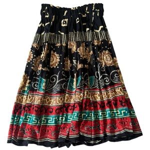 Carole Little Boho Patchwork Maxi Skirt Small